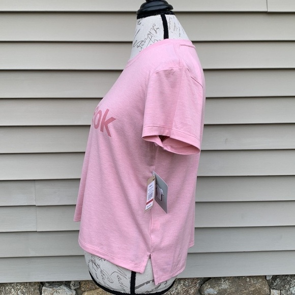 REEBOK Zephyr Heather Relaxed Glow Crop Tee - Picture 7 of 14